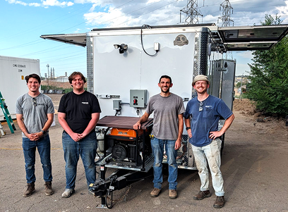 Our engineering team with showcasing the 
state-of-the-art Radiant Trailer Cold Storage System