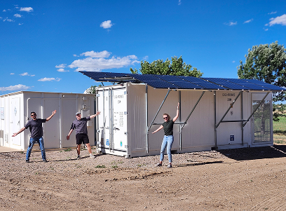 The Radiant team members celebrate another 
successful deployment in the field